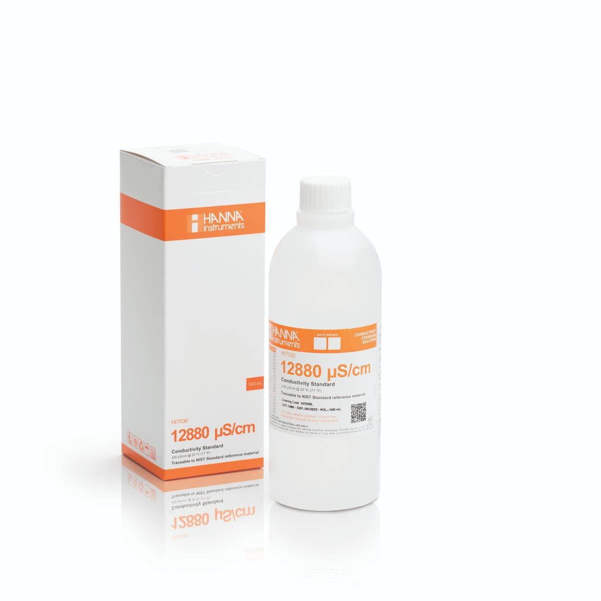 Hanna HI7030L vezetőképesség-kalibrálóoldat, 12,88 mS/cm, 500 ml-es palack
