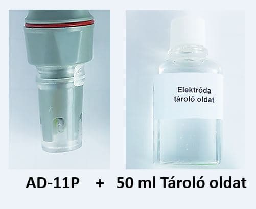 AD11P Csereelektróda – AD11/12 pH-mérőhöz, hosszú élettartamú tárolóoldattal