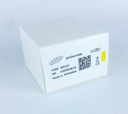 Az AD11P pH- és hőmérséklet-csereelektróda gyári doboza