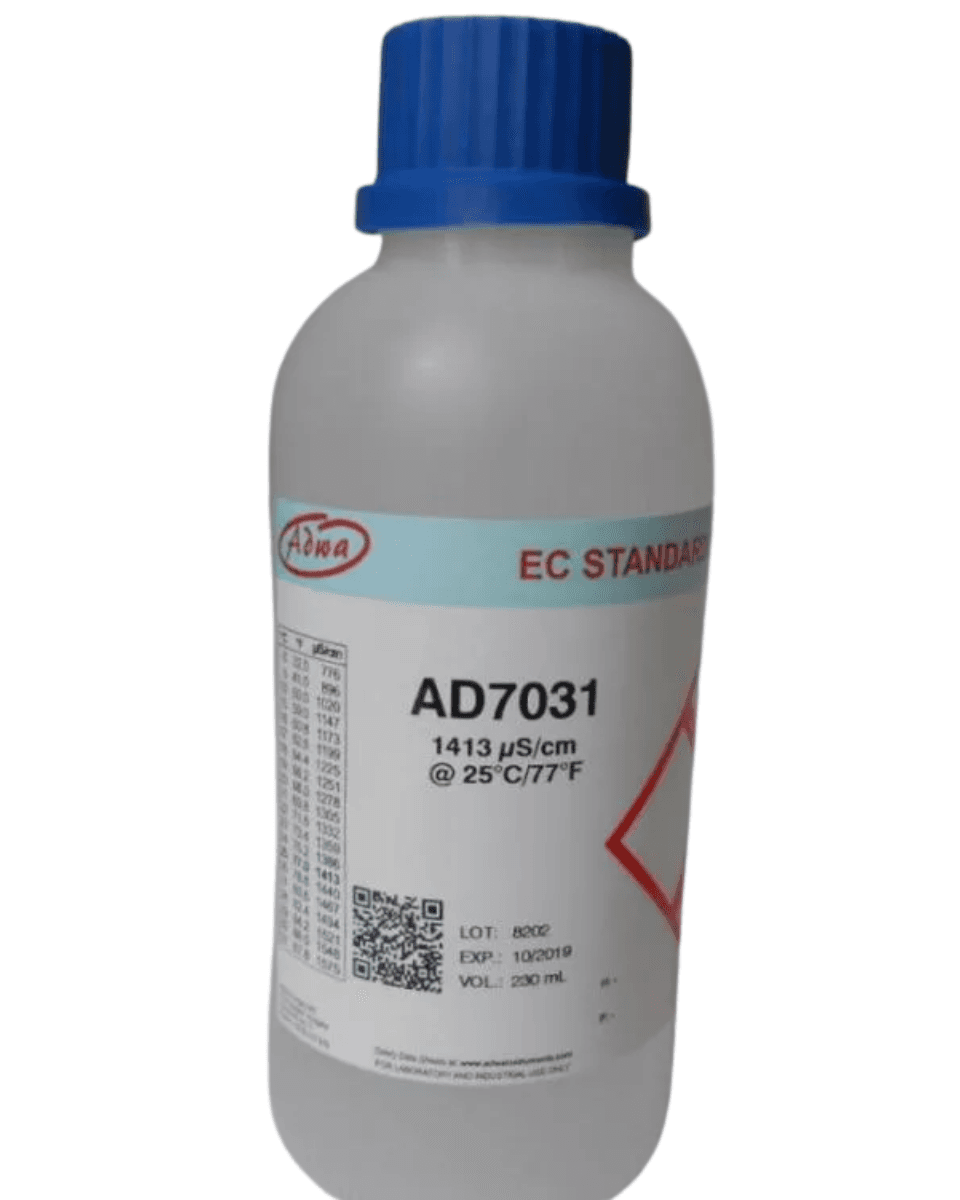 ADWA AD7031 – Precíziós 1413 µS/cm kalibrálóoldat (230 ml)