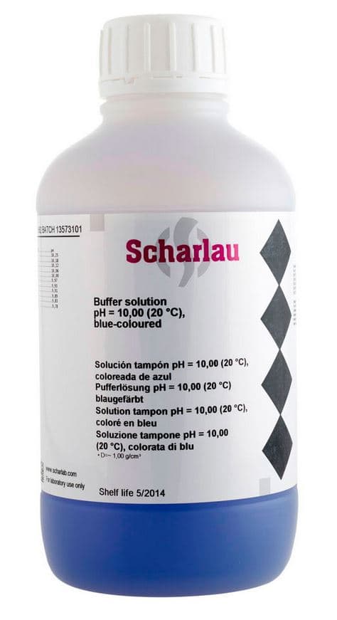 SCHARLAU pH 10,00 pufferoldat – 1 liter profi kalibráláshoz