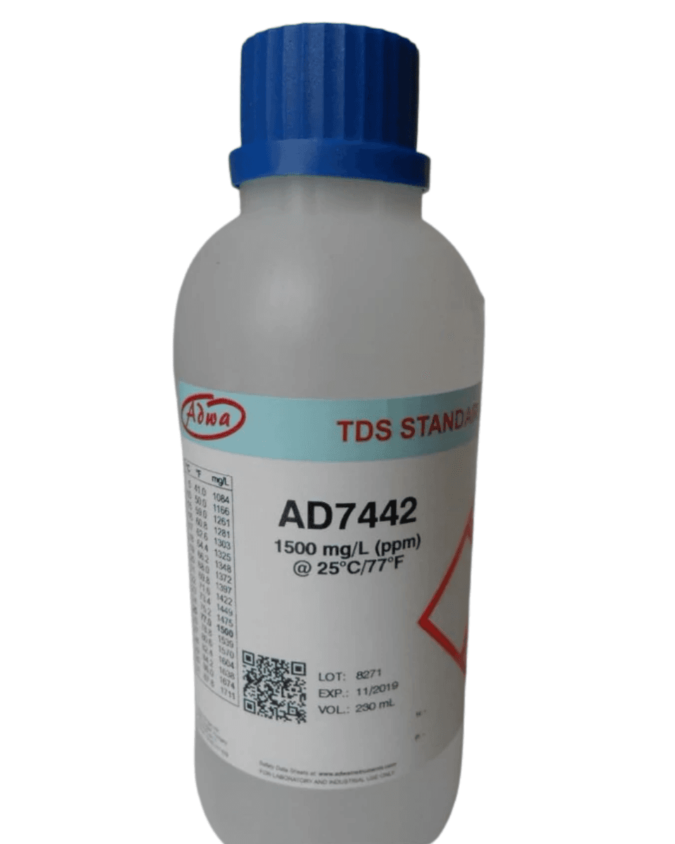 ADWA AD7442 – 1500 ppm TDS kalibrálóoldat (230 ml)